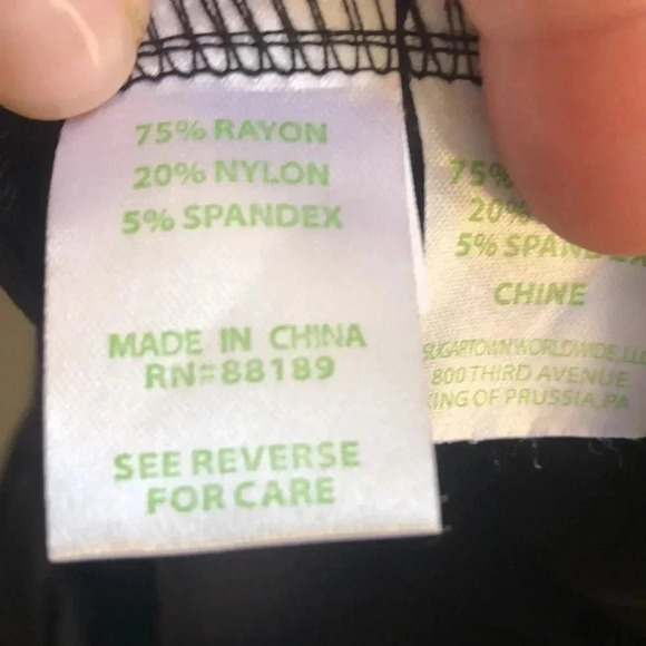 Lilly Pulitzer Travel Pants black XS New with Tags - Picture 8 of 8